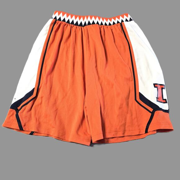 Nike Sz Large Mens University Of Illinois BasketBall Gym Shorts - Picture 4 of 6